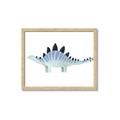 Picture of Pale Blue Stegosaurus _GroupedProduct_Rectangle_Landscape_Mini_ _GroupedProduct_Rectangle_Landscape_Framed_Matted_