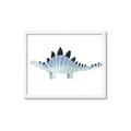Picture of Pale Blue Stegosaurus _GroupedProduct_Rectangle_Landscape_Mini_ _GroupedProduct_Rectangle_Landscape_Framed_Matted_