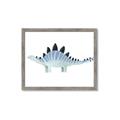 Picture of Pale Blue Stegosaurus _GroupedProduct_Rectangle_Landscape_Mini_ _GroupedProduct_Rectangle_Landscape_Framed_Matted_