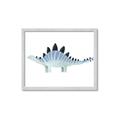 Picture of Pale Blue Stegosaurus _GroupedProduct_Rectangle_Landscape_Mini_ _GroupedProduct_Rectangle_Landscape_Framed_Matted_