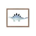 Picture of Pale Blue Stegosaurus _GroupedProduct_Rectangle_Landscape_Mini_ _GroupedProduct_Rectangle_Landscape_Framed_Matted_