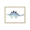 Picture of Pale Blue Stegosaurus _GroupedProduct_Rectangle_Landscape_Mini_ _GroupedProduct_Rectangle_Landscape_Framed_Matted_