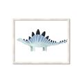 Picture of Pale Blue Stegosaurus _GroupedProduct_Rectangle_Landscape_Mini_ _GroupedProduct_Rectangle_Landscape_Framed_Matted_