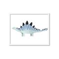 Picture of Pale Blue Stegosaurus _GroupedProduct_Rectangle_Landscape_Mini_ _GroupedProduct_Rectangle_Landscape_Framed_Matted_