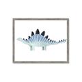 Picture of Pale Blue Stegosaurus _GroupedProduct_Rectangle_Landscape_Mini_ _GroupedProduct_Rectangle_Landscape_Framed_Matted_
