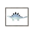 Picture of Pale Blue Stegosaurus _GroupedProduct_Rectangle_Landscape_Mini_ _GroupedProduct_Rectangle_Landscape_Framed_Matted_