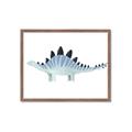 Picture of Pale Blue Stegosaurus _GroupedProduct_Rectangle_Landscape_Mini_ _GroupedProduct_Rectangle_Landscape_Framed_Matted_