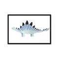 Picture of Pale Blue Stegosaurus _GroupedProduct_Rectangle_Landscape_Mini_ _GroupedProduct_Rectangle_Landscape_Framed_Matted_