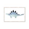Picture of Pale Blue Stegosaurus _GroupedProduct_Rectangle_Landscape_Mini_ _GroupedProduct_Rectangle_Landscape_Framed_Matted_