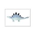 Picture of Pale Blue Stegosaurus _GroupedProduct_Rectangle_Landscape_Mini_ _GroupedProduct_Rectangle_Landscape_Framed_Matted_