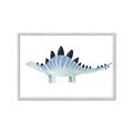Picture of Pale Blue Stegosaurus _GroupedProduct_Rectangle_Landscape_Mini_ _GroupedProduct_Rectangle_Landscape_Framed_Matted_