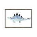 Picture of Pale Blue Stegosaurus _GroupedProduct_Rectangle_Landscape_Mini_ _GroupedProduct_Rectangle_Landscape_Framed_Matted_