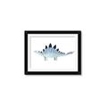 Picture of Pale Blue Stegosaurus _GroupedProduct_Rectangle_Landscape_Mini_ _GroupedProduct_Rectangle_Landscape_Framed_Matted_