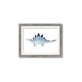 Picture of Pale Blue Stegosaurus _GroupedProduct_Rectangle_Landscape_Mini_ _GroupedProduct_Rectangle_Landscape_Framed_Matted_