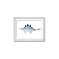 Picture of Pale Blue Stegosaurus _GroupedProduct_Rectangle_Landscape_Mini_ _GroupedProduct_Rectangle_Landscape_Framed_Matted_