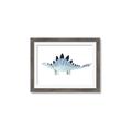 Picture of Pale Blue Stegosaurus _GroupedProduct_Rectangle_Landscape_Mini_ _GroupedProduct_Rectangle_Landscape_Framed_Matted_