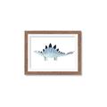 Picture of Pale Blue Stegosaurus _GroupedProduct_Rectangle_Landscape_Mini_ _GroupedProduct_Rectangle_Landscape_Framed_Matted_