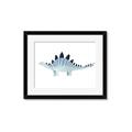 Picture of Pale Blue Stegosaurus _GroupedProduct_Rectangle_Landscape_Mini_ _GroupedProduct_Rectangle_Landscape_Framed_Matted_