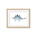 Picture of Pale Blue Stegosaurus _GroupedProduct_Rectangle_Landscape_Mini_ _GroupedProduct_Rectangle_Landscape_Framed_Matted_