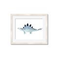 Picture of Pale Blue Stegosaurus _GroupedProduct_Rectangle_Landscape_Mini_ _GroupedProduct_Rectangle_Landscape_Framed_Matted_