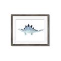 Picture of Pale Blue Stegosaurus _GroupedProduct_Rectangle_Landscape_Mini_ _GroupedProduct_Rectangle_Landscape_Framed_Matted_