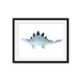 Picture of Pale Blue Stegosaurus _GroupedProduct_Rectangle_Landscape_Mini_ _GroupedProduct_Rectangle_Landscape_Framed_Matted_