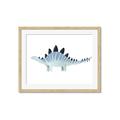 Picture of Pale Blue Stegosaurus _GroupedProduct_Rectangle_Landscape_Mini_ _GroupedProduct_Rectangle_Landscape_Framed_Matted_