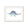 Picture of Pale Blue Stegosaurus _GroupedProduct_Rectangle_Landscape_Mini_ _GroupedProduct_Rectangle_Landscape_Framed_Matted_