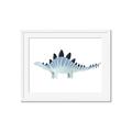 Picture of Pale Blue Stegosaurus _GroupedProduct_Rectangle_Landscape_Mini_ _GroupedProduct_Rectangle_Landscape_Framed_Matted_