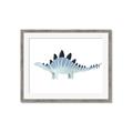 Picture of Pale Blue Stegosaurus _GroupedProduct_Rectangle_Landscape_Mini_ _GroupedProduct_Rectangle_Landscape_Framed_Matted_