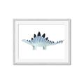 Picture of Pale Blue Stegosaurus _GroupedProduct_Rectangle_Landscape_Mini_ _GroupedProduct_Rectangle_Landscape_Framed_Matted_