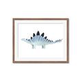 Picture of Pale Blue Stegosaurus _GroupedProduct_Rectangle_Landscape_Mini_ _GroupedProduct_Rectangle_Landscape_Framed_Matted_