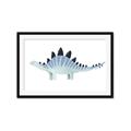 Picture of Pale Blue Stegosaurus _GroupedProduct_Rectangle_Landscape_Mini_ _GroupedProduct_Rectangle_Landscape_Framed_Matted_