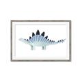 Picture of Pale Blue Stegosaurus _GroupedProduct_Rectangle_Landscape_Mini_ _GroupedProduct_Rectangle_Landscape_Framed_Matted_
