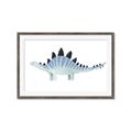 Picture of Pale Blue Stegosaurus _GroupedProduct_Rectangle_Landscape_Mini_ _GroupedProduct_Rectangle_Landscape_Framed_Matted_