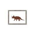 Picture of Red Triceratops  _GroupedProduct_Rectangle_Landscape_Mini_ _GroupedProduct_Rectangle_Landscape_Framed_Matted_