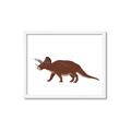 Picture of Red Triceratops  _GroupedProduct_Rectangle_Landscape_Mini_ _GroupedProduct_Rectangle_Landscape_Framed_Matted_
