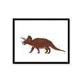 Picture of Red Triceratops  _GroupedProduct_Rectangle_Landscape_Mini_ _GroupedProduct_Rectangle_Landscape_Framed_Matted_