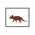 Picture of Red Triceratops  _GroupedProduct_Rectangle_Landscape_Mini_ _GroupedProduct_Rectangle_Landscape_Framed_Matted_