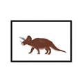 Picture of Red Triceratops  _GroupedProduct_Rectangle_Landscape_Mini_ _GroupedProduct_Rectangle_Landscape_Framed_Matted_