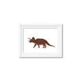 Picture of Red Triceratops  _GroupedProduct_Rectangle_Landscape_Mini_ _GroupedProduct_Rectangle_Landscape_Framed_Matted_