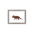 Picture of Red Triceratops  _GroupedProduct_Rectangle_Landscape_Mini_ _GroupedProduct_Rectangle_Landscape_Framed_Matted_