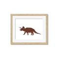 Picture of Red Triceratops  _GroupedProduct_Rectangle_Landscape_Mini_ _GroupedProduct_Rectangle_Landscape_Framed_Matted_