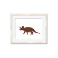 Picture of Red Triceratops  _GroupedProduct_Rectangle_Landscape_Mini_ _GroupedProduct_Rectangle_Landscape_Framed_Matted_