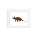 Picture of Red Triceratops  _GroupedProduct_Rectangle_Landscape_Mini_ _GroupedProduct_Rectangle_Landscape_Framed_Matted_