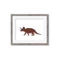 Picture of Red Triceratops  _GroupedProduct_Rectangle_Landscape_Mini_ _GroupedProduct_Rectangle_Landscape_Framed_Matted_