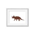 Picture of Red Triceratops  _GroupedProduct_Rectangle_Landscape_Mini_ _GroupedProduct_Rectangle_Landscape_Framed_Matted_