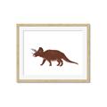 Picture of Red Triceratops  _GroupedProduct_Rectangle_Landscape_Mini_ _GroupedProduct_Rectangle_Landscape_Framed_Matted_