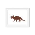 Picture of Red Triceratops  _GroupedProduct_Rectangle_Landscape_Mini_ _GroupedProduct_Rectangle_Landscape_Framed_Matted_