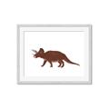 Picture of Red Triceratops  _GroupedProduct_Rectangle_Landscape_Mini_ _GroupedProduct_Rectangle_Landscape_Framed_Matted_